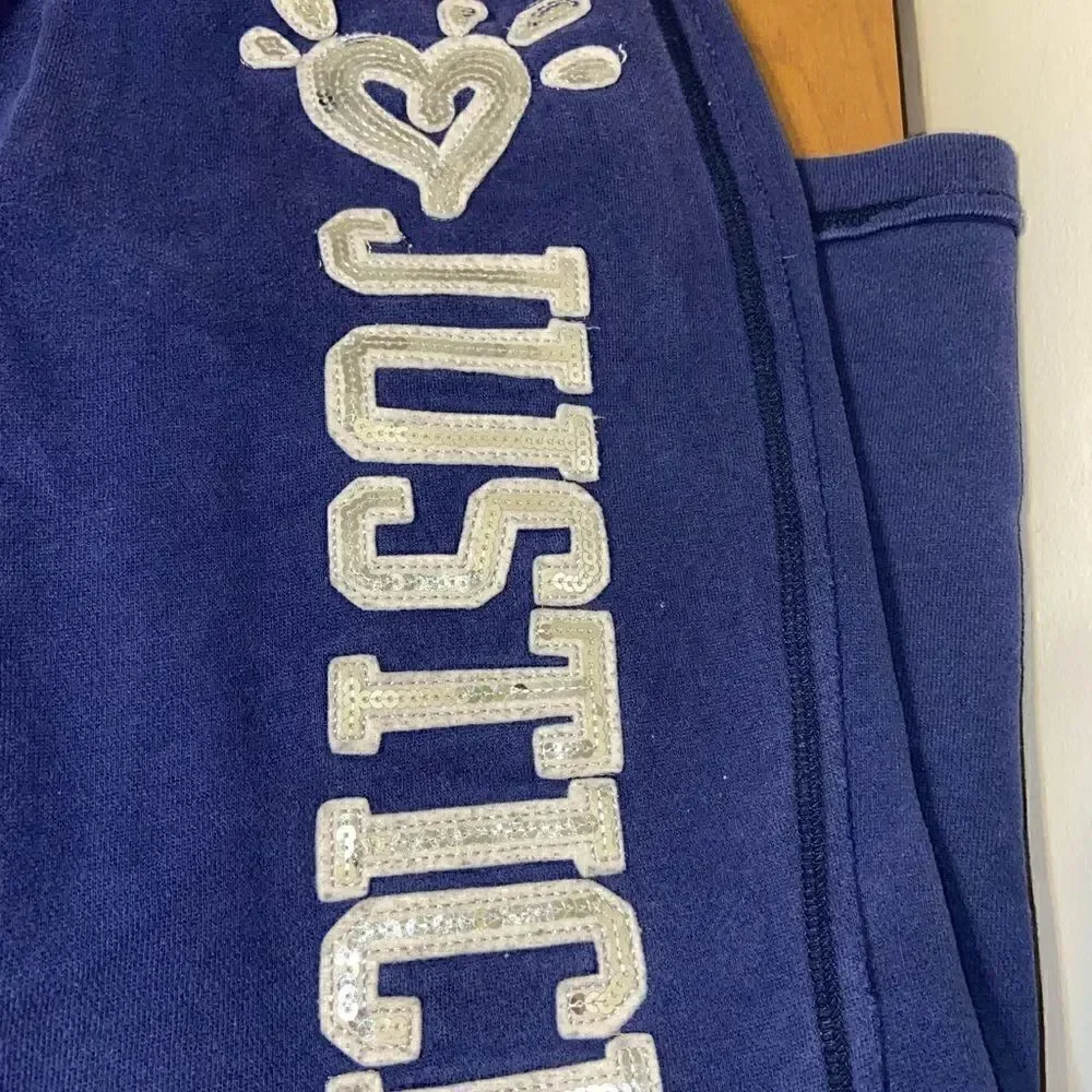 Justice bling logo sweatpants